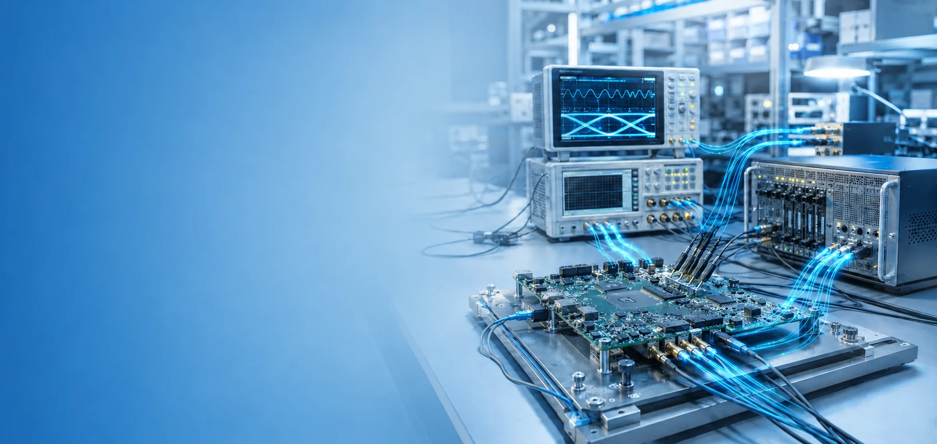 实验室中的 FPGA 板卡测试与高速数据处理